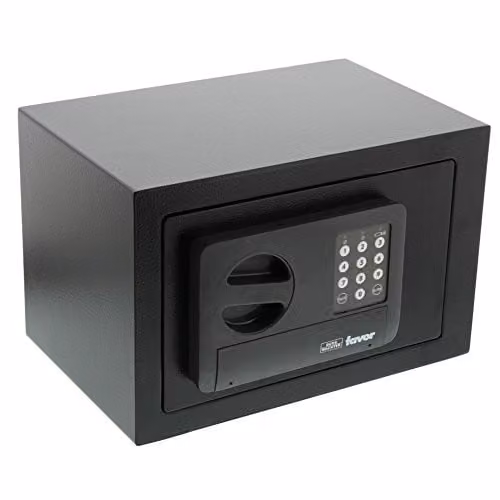 Burg-Wächter Favor Electronic Furniture Safe, Black, H x W x D: 20 x 31 x 20 cm