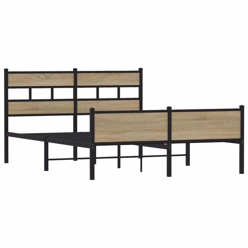 Berkfield Home Sonoma Oak Wood Bed Frame with Drawers, Brown, W/D/H: 150 x 200 x 91.5 cm – 3