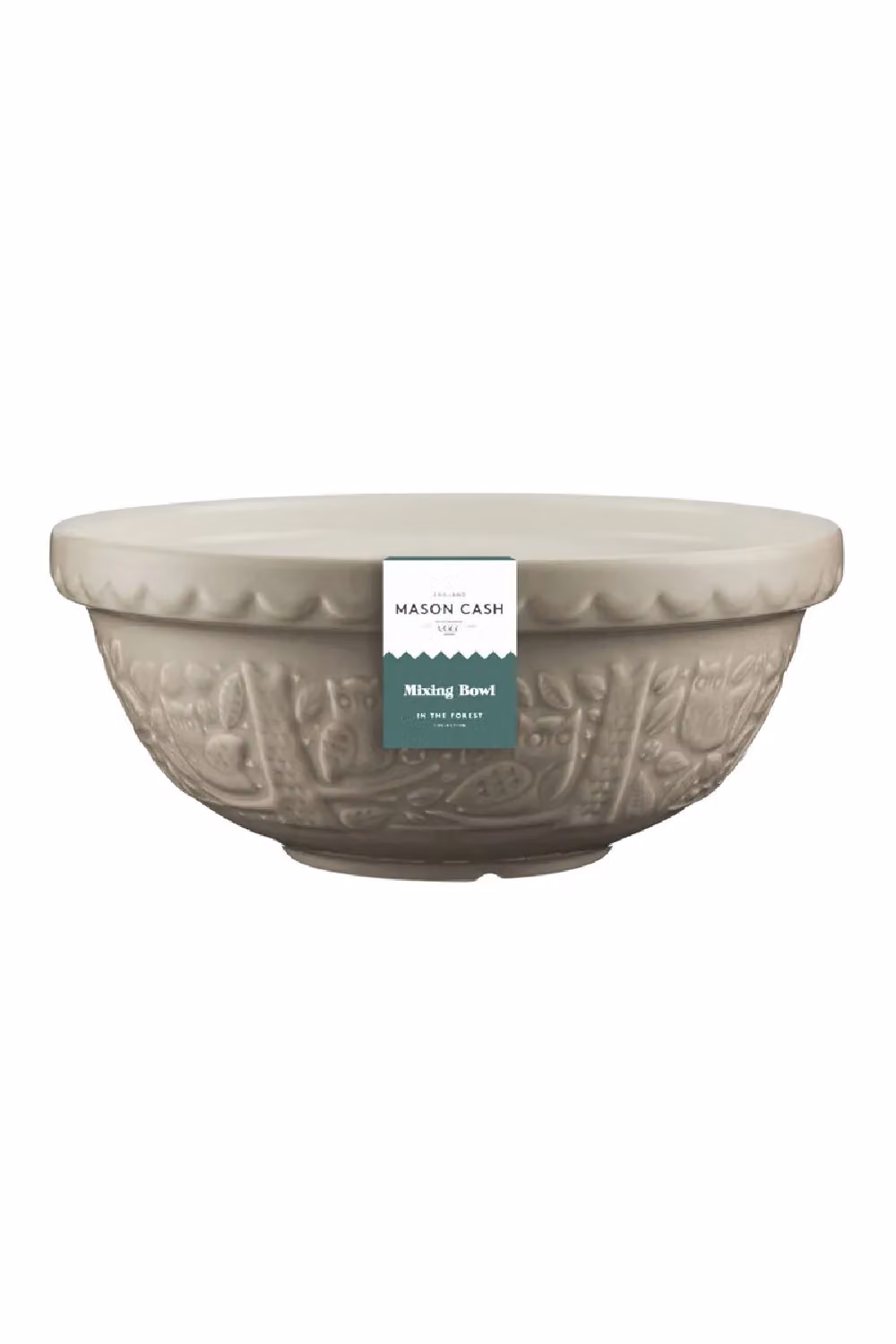 Mason Cash In The Forest Earthenware Mixing Bowl, Stone/Beige, Diameter: 26 cm – 4
