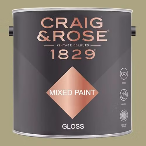 Craig & Rose 1829 Gloss Paint in Tapestry Green, 2.5l