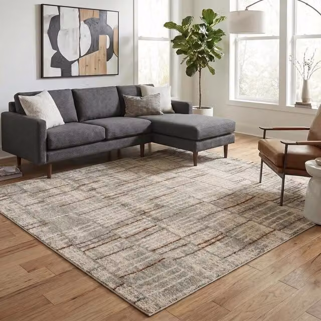 Desire Rugs Rhodes Modern Geometric Area Rug, Green, W/D/H: 200 x 290 x 1.1 cm – 1