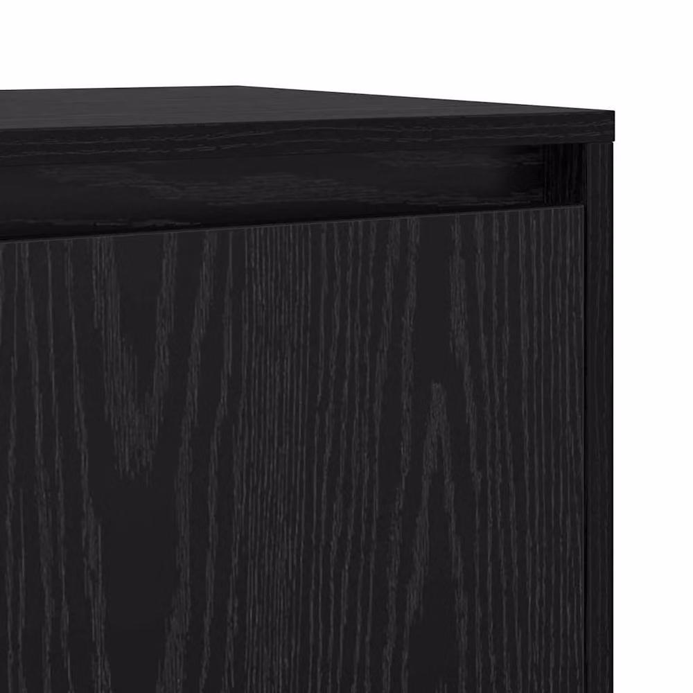Berkfield Home Black Oak Sideboard with Door, W/D/H: 70 x 41 x 75 cm – 5