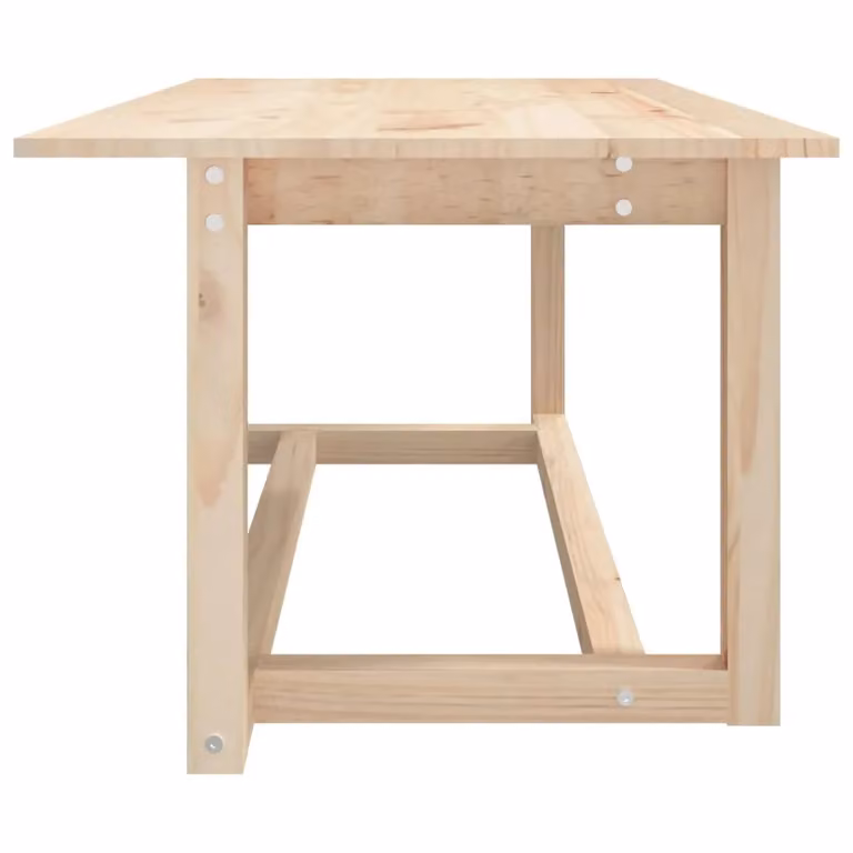 Berkfield Home Rustic Solid Wood Pine Coffee Table in Brown, W: 110 cm, D: 55 cm, H: 45 cm