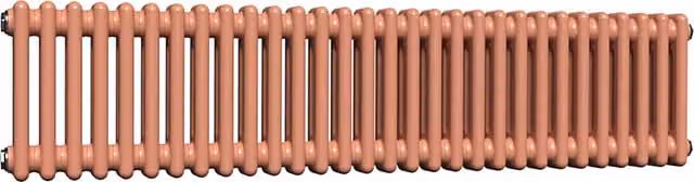 Lux Heat Horizontal Column Radiator in Coral, 2 Column, W: 30 cm, H: 137 cm