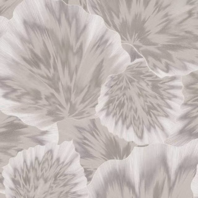 Erismann Bliss Floral Textured Botanical Vinyl Wallpaper in Beige
