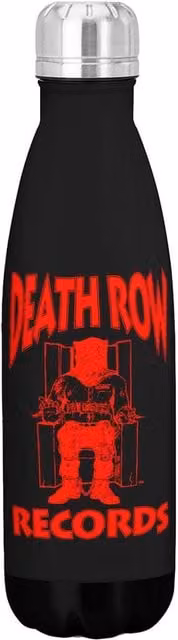 Death Row Records Vacuum Insulated Stainless Steel Drinks Bottle, Black, 500ml