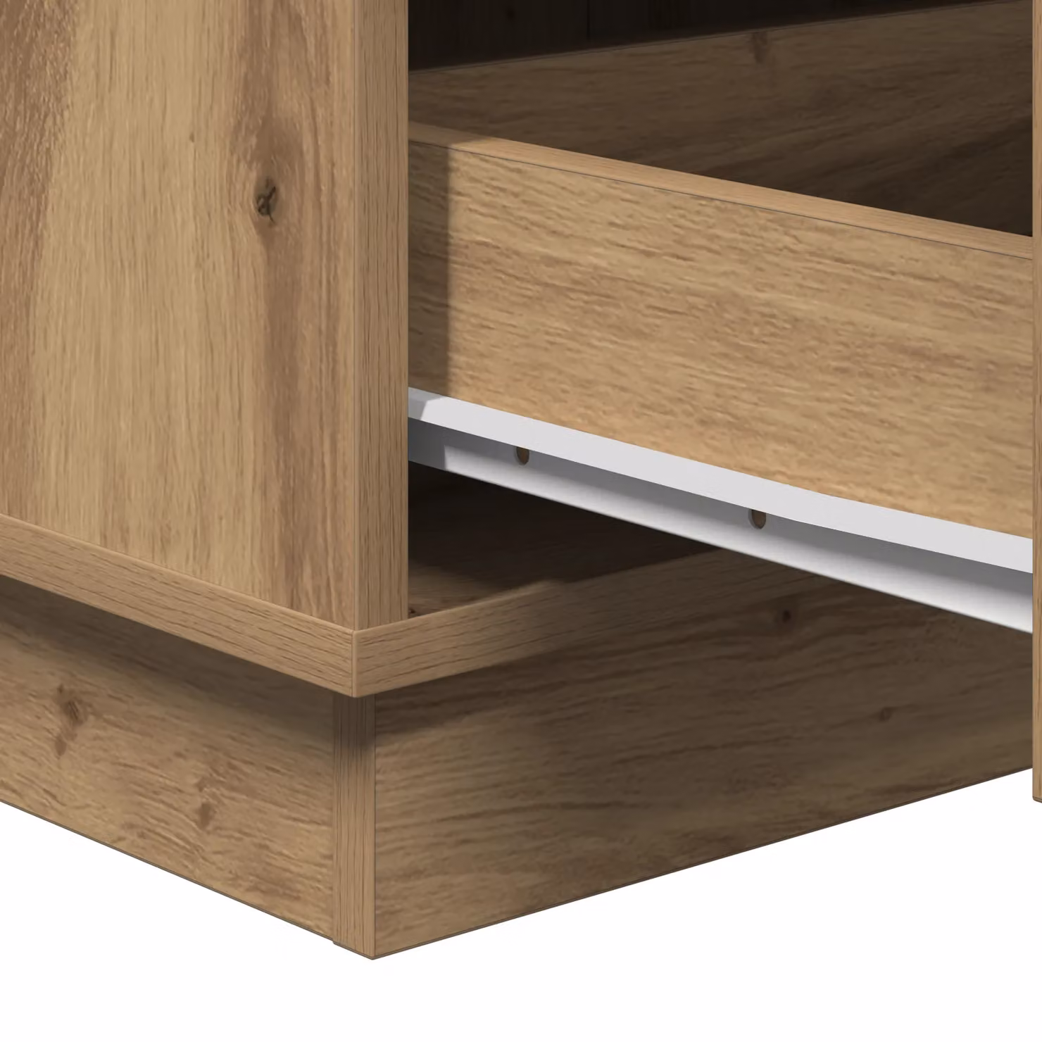 Berkfield Home Bedside Cabinet in Artisan Oak Brown with Integrated LED Lighting, W: 39 cm, D: 34.5 cm, H: 65 cm – 3