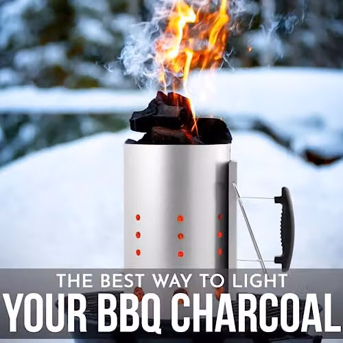 Pelle & Sol Aluminium and Steel BBQ Charcoal Chimney Starter in Silver, W/D/H: 30.5 x 20.0 x 20.0 cm – 6
