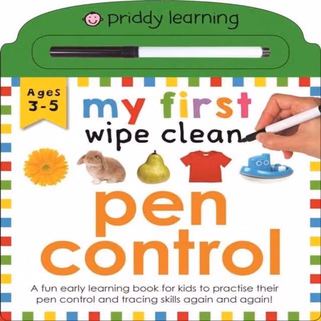 Priddy Books My First Wipe Clean Pen Control Board Book, Multicolour