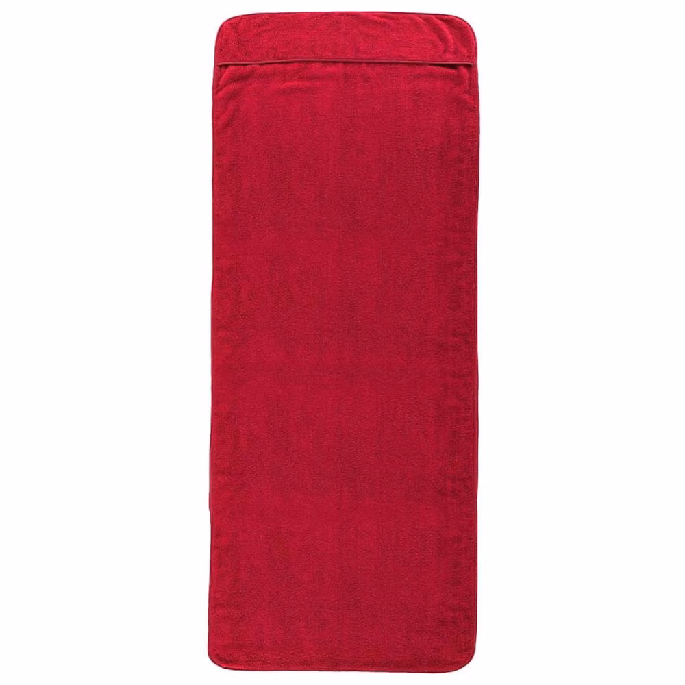 Berkfield Home Burgundy Beach Towels, 2 Pack, W/D/H: 75 x 200 cm, 400 GSM – 2