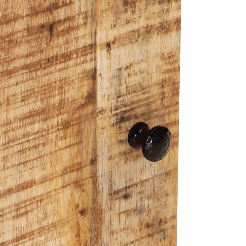 Berkfield Home Beautiful Brown Solid Mango Wood Bathroom Wall Cabinet W/D/H: 38 x 33 x 48 cm – 8