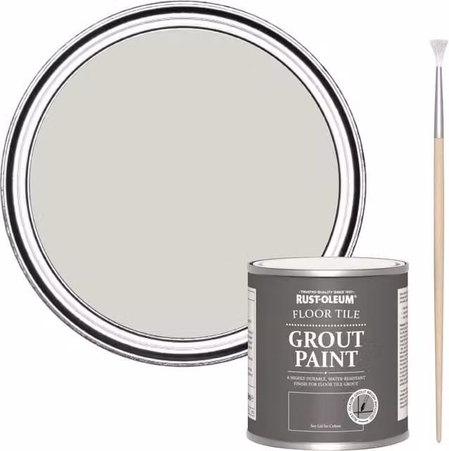 Rust-Oleum Floor Grout Paint in Bare Birch, Grey, 250ml