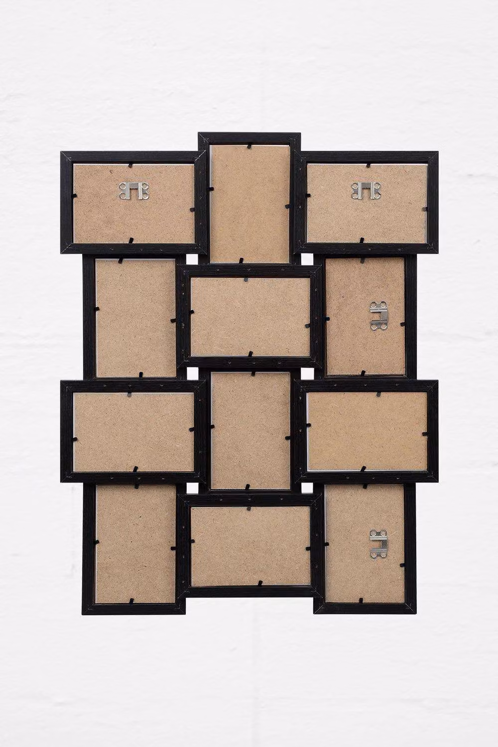 Arpan Multi Aperture Wooden Collage Photo Frame, Black, Wall-Mounted, Holds 12 x 10x15 cm Photos – 7