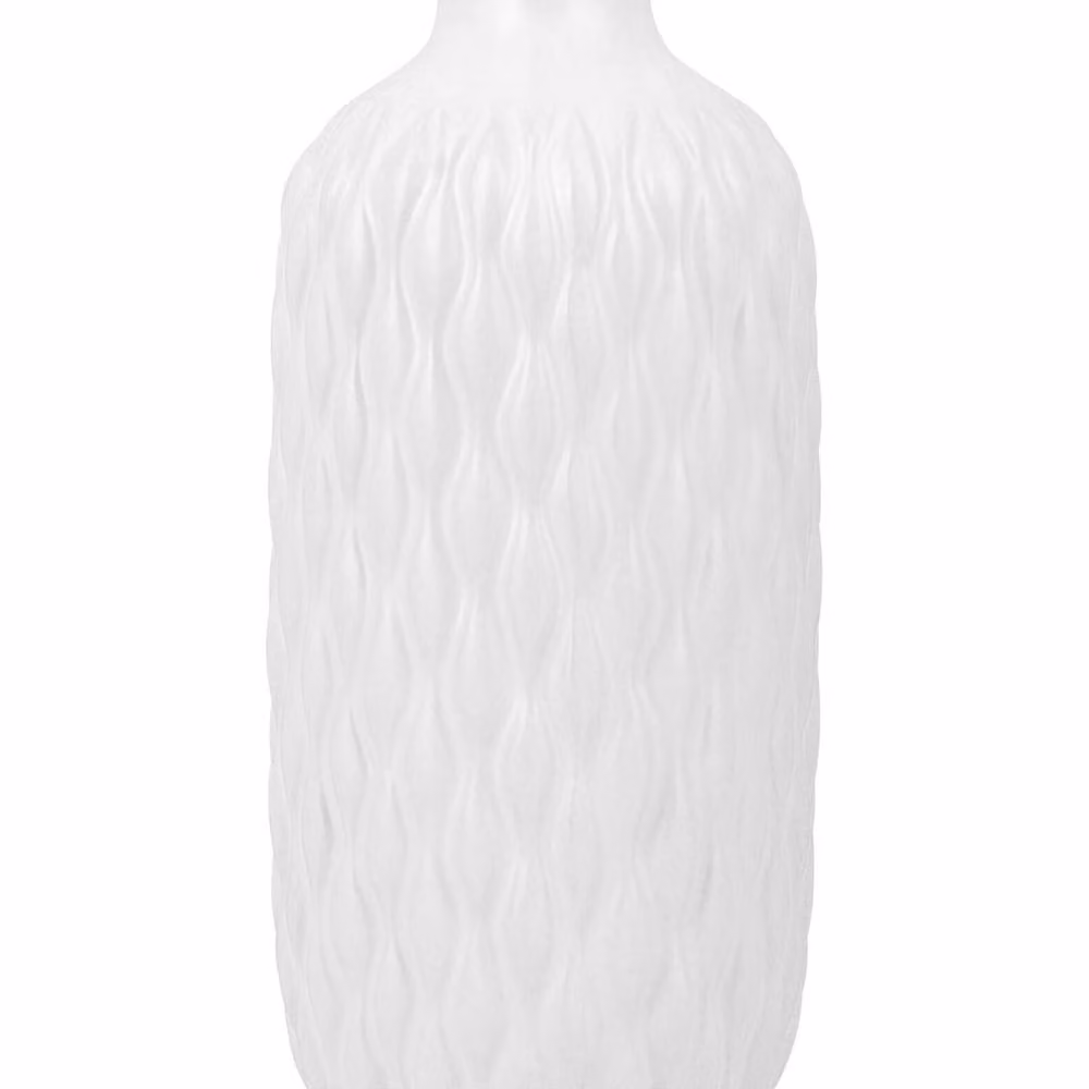 Wyld and Coco White Ceramic Bottle Vase, Height: 31 cm – 2