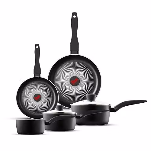 Tower SmartStart Gourmet 5 Piece Non-Stick Cookware Set in Black