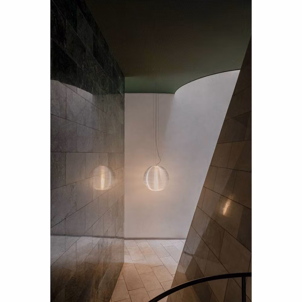 Netlighting Aire Grey Translucent Dome Pendant Ceiling Light, Diameter: 45 cm – 2