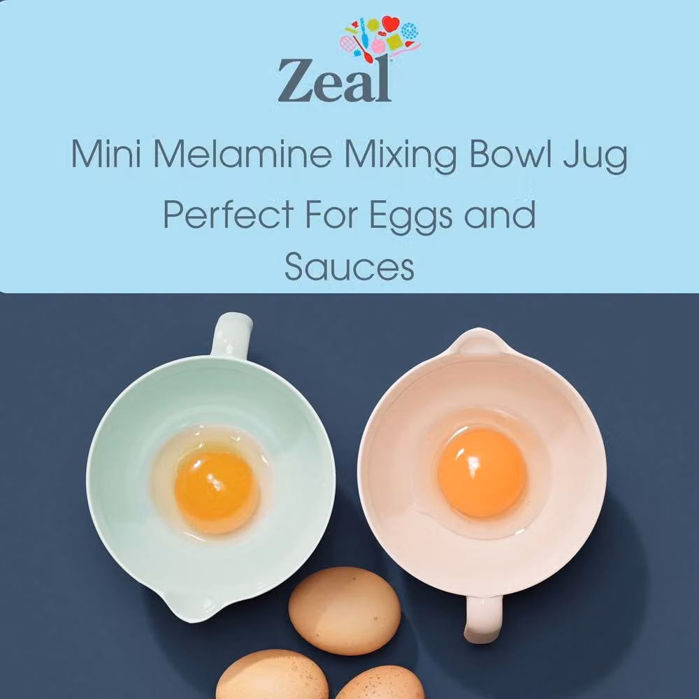 Zeal Red Melamine Mini Mixing Bowl Jug with Pouring Spout, 0.57 l – 3