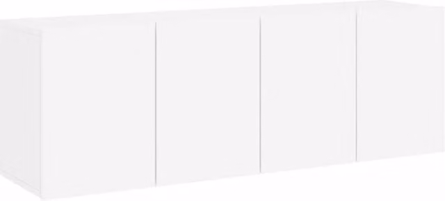 Berkfield Home Wall-mounted TV Cabinets, 2 Piece Set, White, W/D/H: 60 x 30 x 41 cm – 1