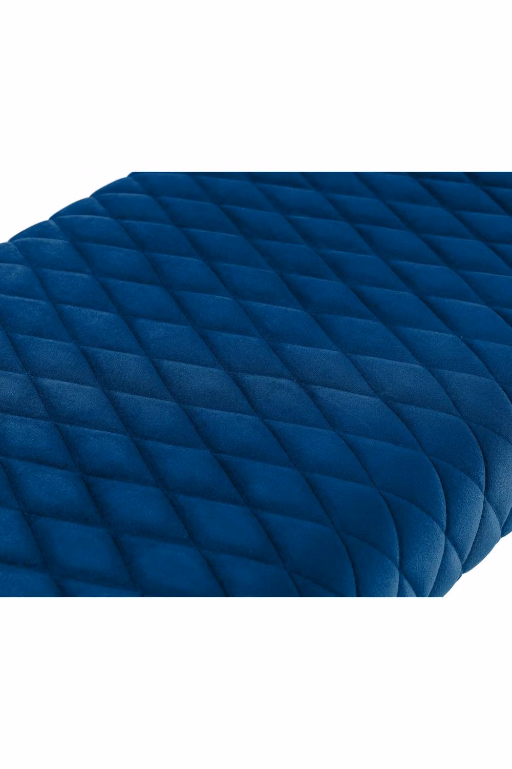 Julian Bowen Luxe Diamond Quilted Blue Velvet 2 Seater Backless Dining Bench, Width: 140 cm – 4