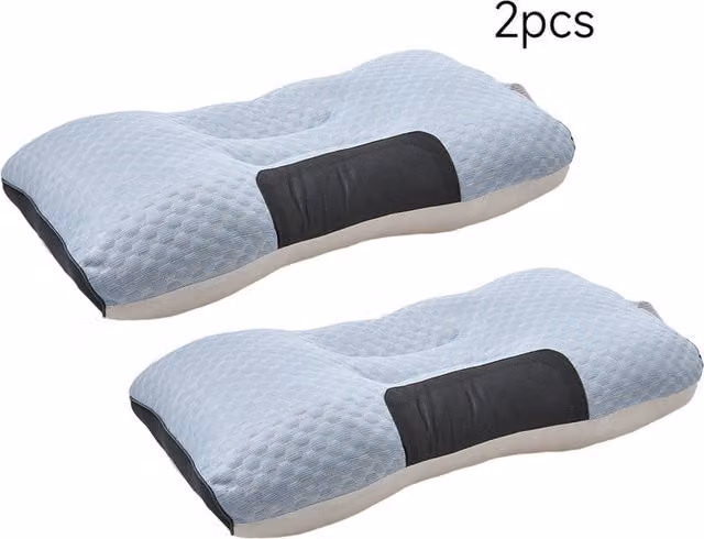 Livingandhome Breathable Cooling Pillow Insert for Back, Side and Stomach Sleepers in Blue
