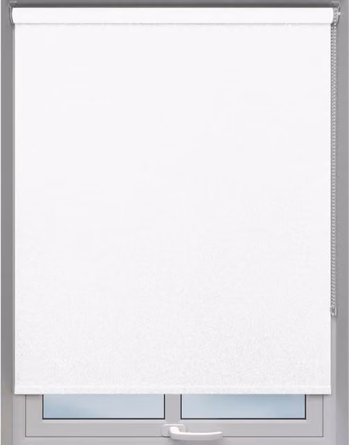 Terrys Snow White Plain Blackout Textile Made to Measure Roller Blind