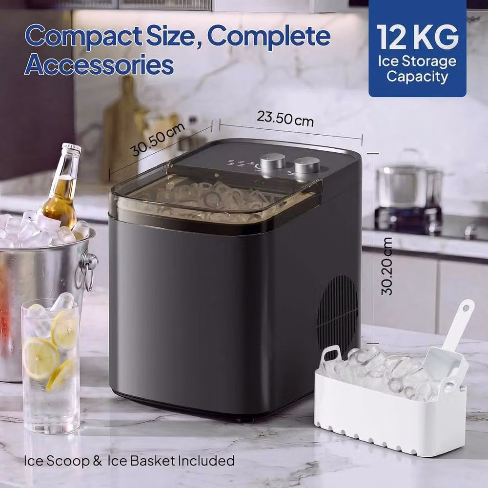 EONLION Portable Countertop Ice Maker Machine in Black – 2