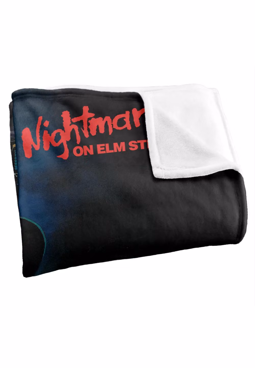 Nightmare On Elm Street Freddy Poster Super Soft Throw Blanket, White and Multicolour, W: 152 cm, D: 127 cm – 3