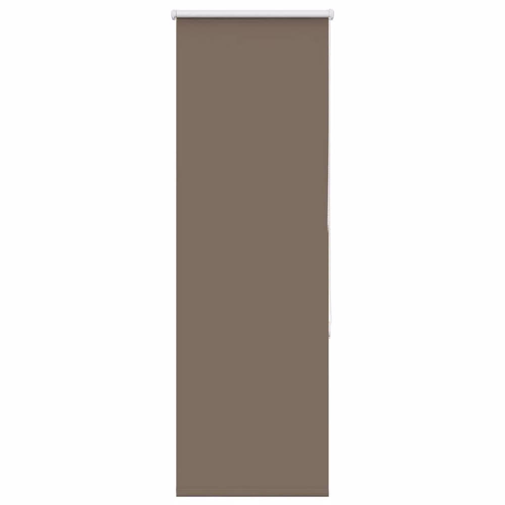 Berkfield Home Blackout Roller Blind in Brown, Thermal Insulating Polyester, W: 55 cm, H: 130 cm – 1