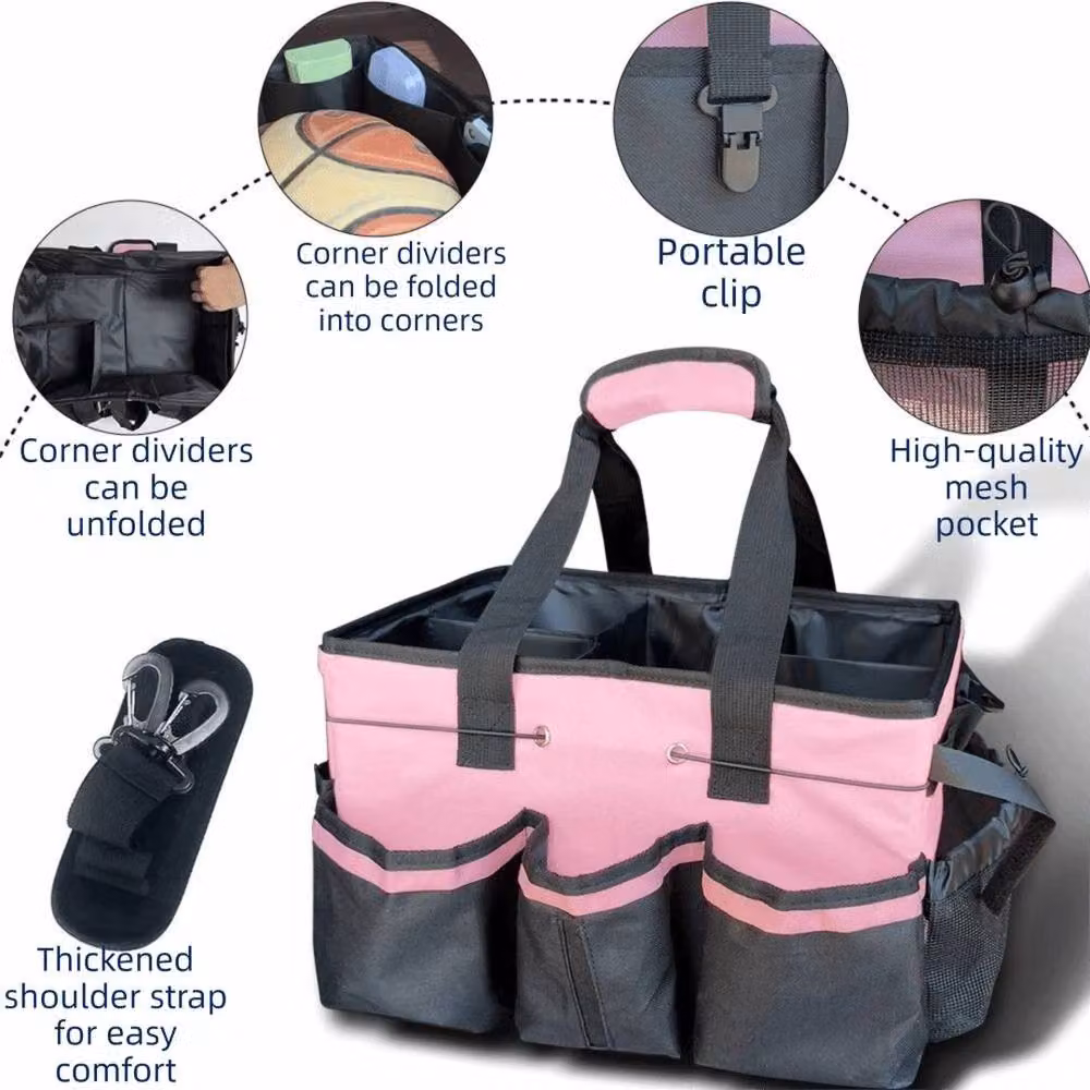 KORVIXA Portable Cleaning Tool Storage Bag in Pink, W: 50 cm – 2