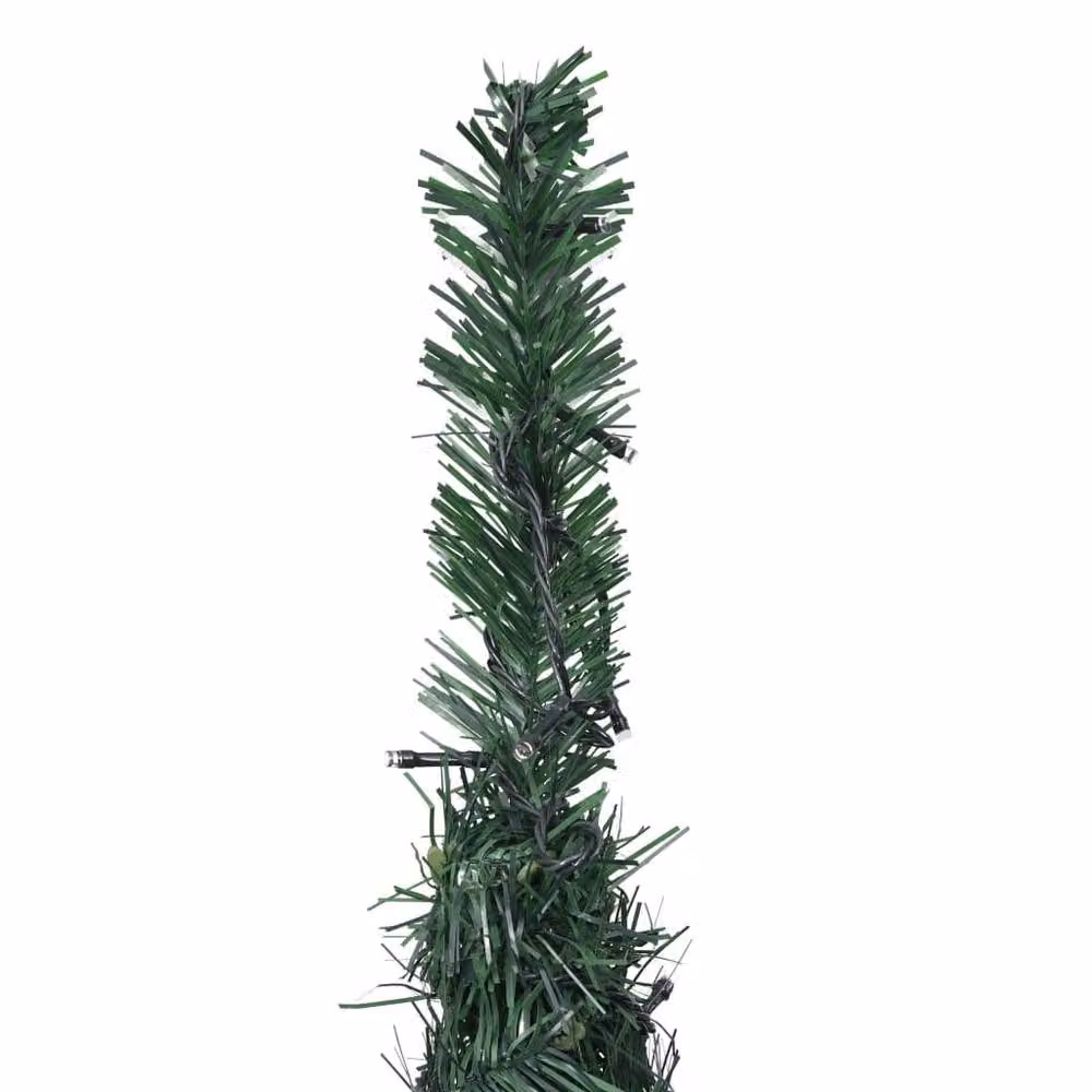 Berkfield Home Pop-up String Artificial Pre-lit Christmas Tree in Green, Height: 150 cm – 2