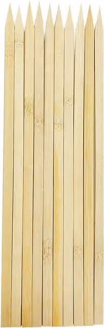 My Garden Natural Bamboo Plant Labels in Brown and Beige Wood