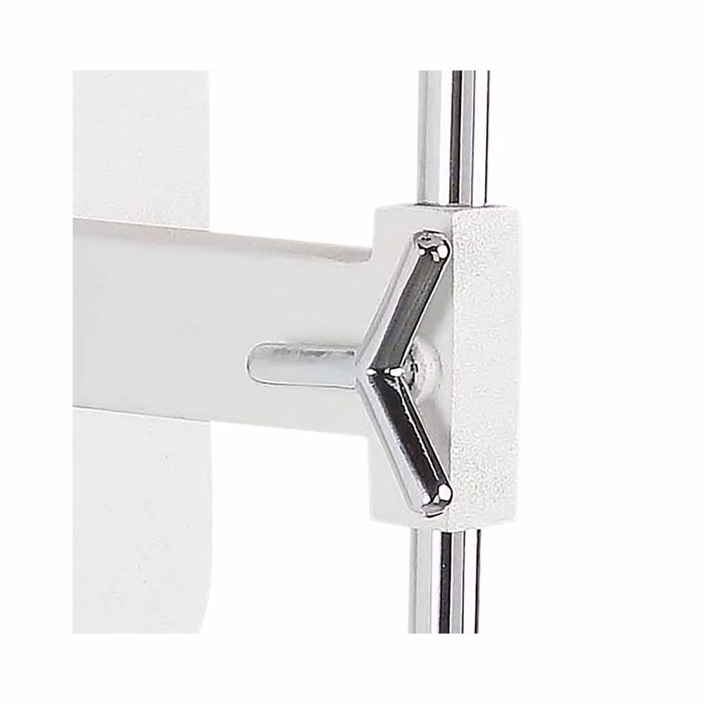 Netlighting Habana Telescopic Wall Lamp without Shade, E27, Matt White and Chrome