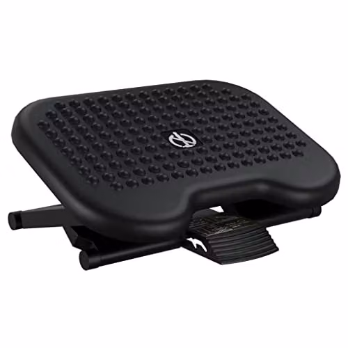 vidaXL Black Modern Footrest W/D/H: 46 x 34.5 x 11 cm