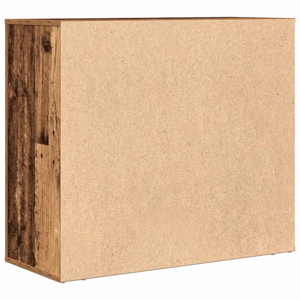 Berkfield Home Rustic Old Wood Sideboard in Brown, W/D/H: 80 x 33 x 70 cm – 4
