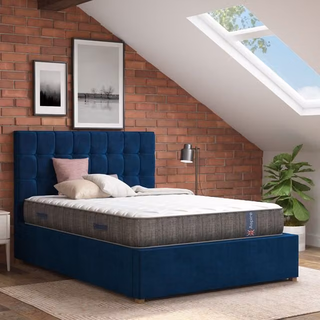 Aspire White Hybrid Pressure Relief Pocket+ Memory Mattress, W/D/H: 200 x 180 cm, Medium Firmness