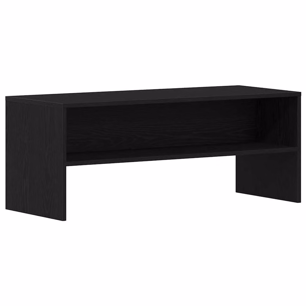 Berkfield Home Black Oak TV Cabinet in Engineered Wood W/D/H: 100 x 40 x 40 cm – 3