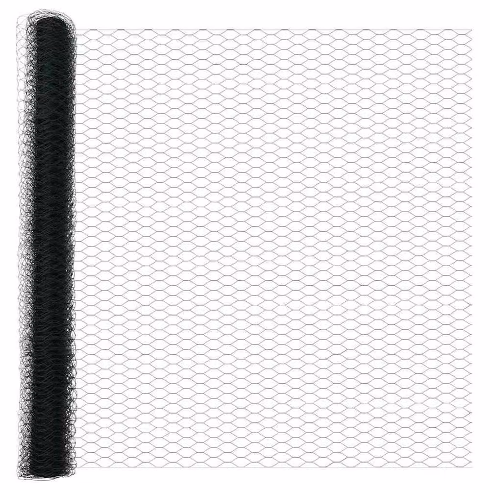 Berkfield Home Green Powder-Coated Steel Hexagon Fence, H: 150 cm x L: 50 m – 2