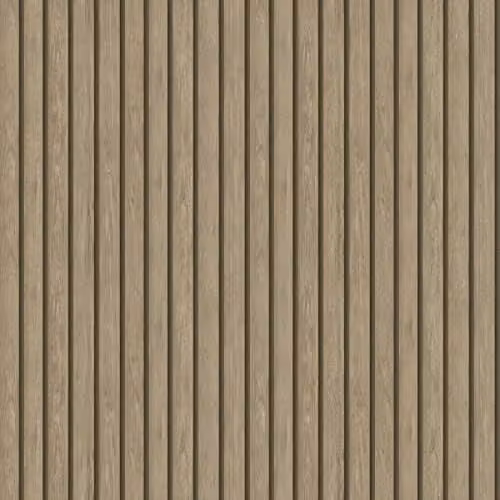 Holden Decor Wood Slat Wallpaper in Light Oak and Brown, Rustic Wood Look Striped Design