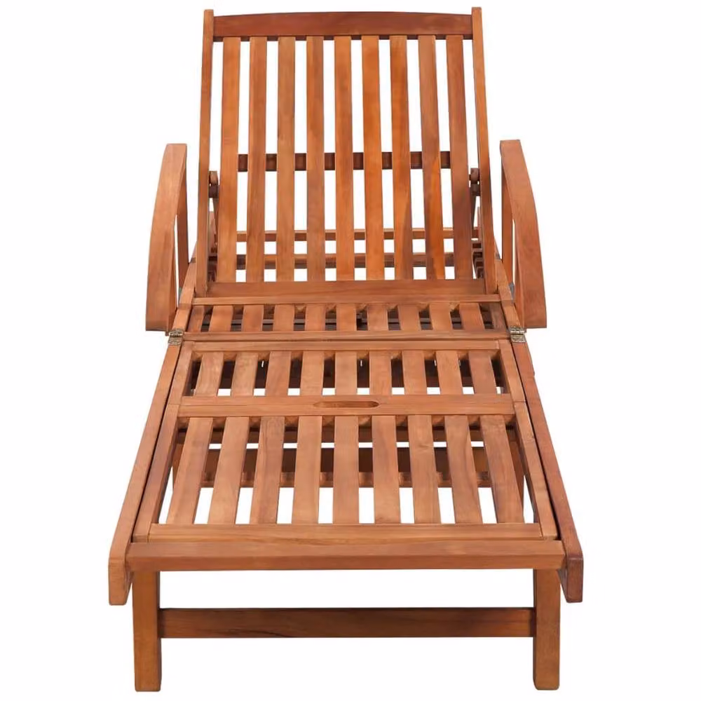 Berkfield Home Acacia Wood Sun Loungers with Table, 2 Piece Set in Brown – 2