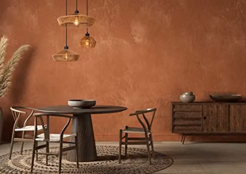 Lucide Yunkai Dimmable Adjustable Cluster Pendant Light in Brown Rattan and Paper, Diameter: 60 cm – 3