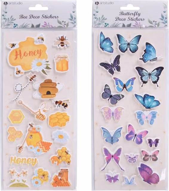 Art Studio Multicolour Bee or Butterfly Paper Toppers for Adults