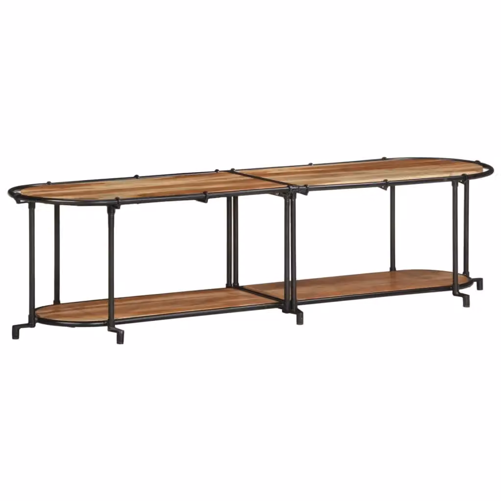 Berkfield Home Industrial Acacia Wood TV Cabinet in Brown, W/D/H: 160 x 42 x 40 cm – 2