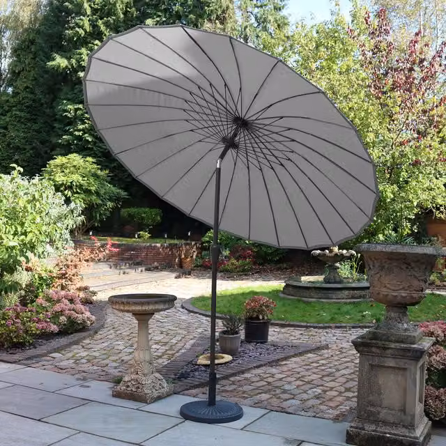 Royalcraft Shanghai Crank and Tilt Parasol in Grey