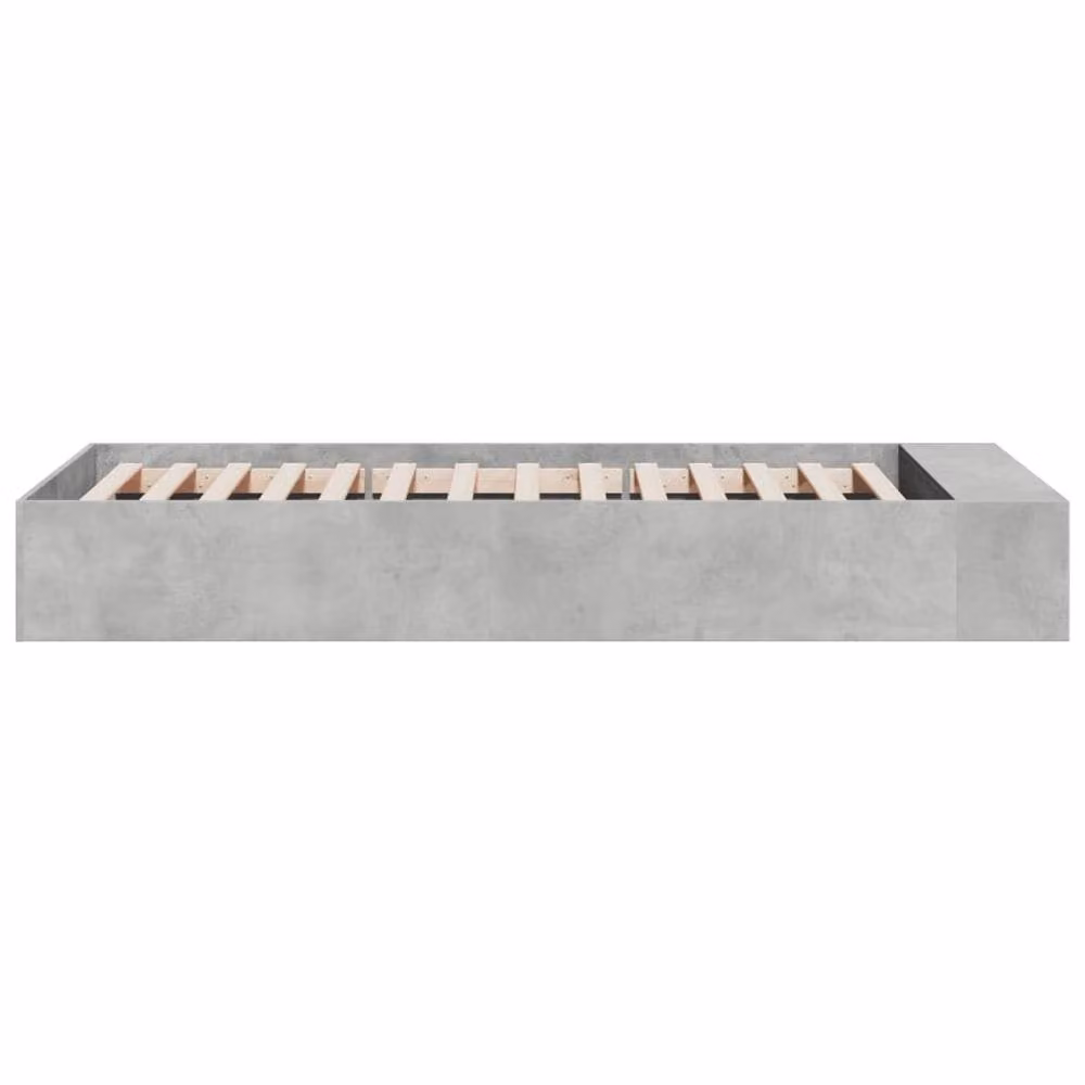 Berkfield Home Modern Bed Frame in Grey, W/D/H: 90 x 200 cm – 3