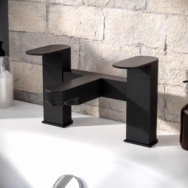 Nes Home Matte Black Bathroom Bath Filler