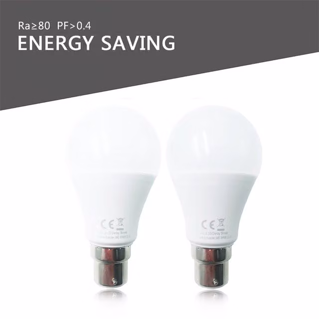 Livingandhome 8W LED A60 Ball Bulb B22 Daylight 6500K White