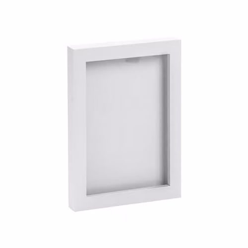 Nicola Spring Rectangular Single Photo Frame in White, Fits 5 x 7 inch