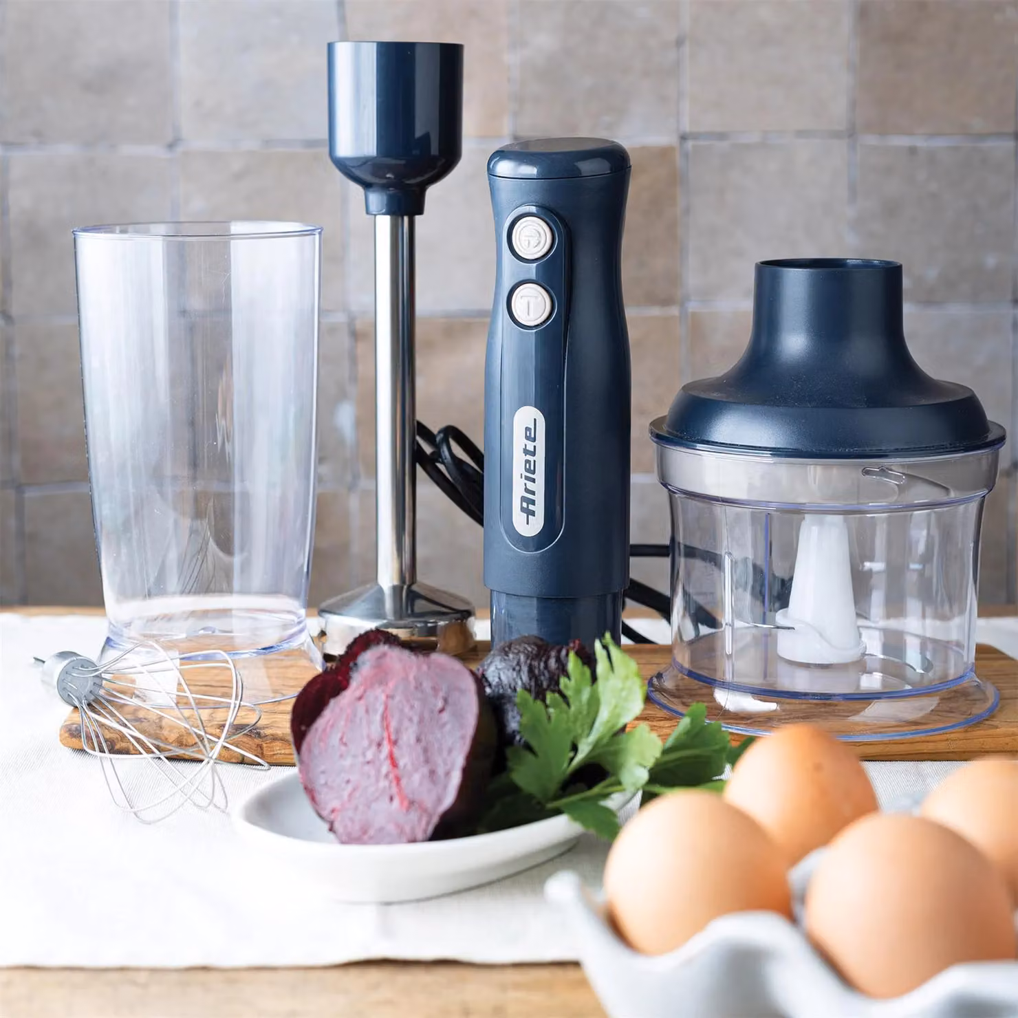 Ariete 3 in 1 Breakfast Line Hand Blender in Grey – 4