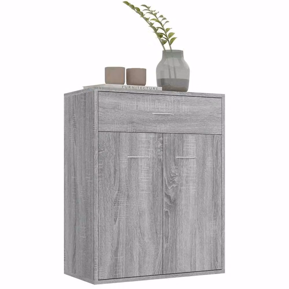 Berkfield Home Grey Sonoma Sideboard in Engineered Wood, W/D/H: 60 x 30 x 75 cm – 2