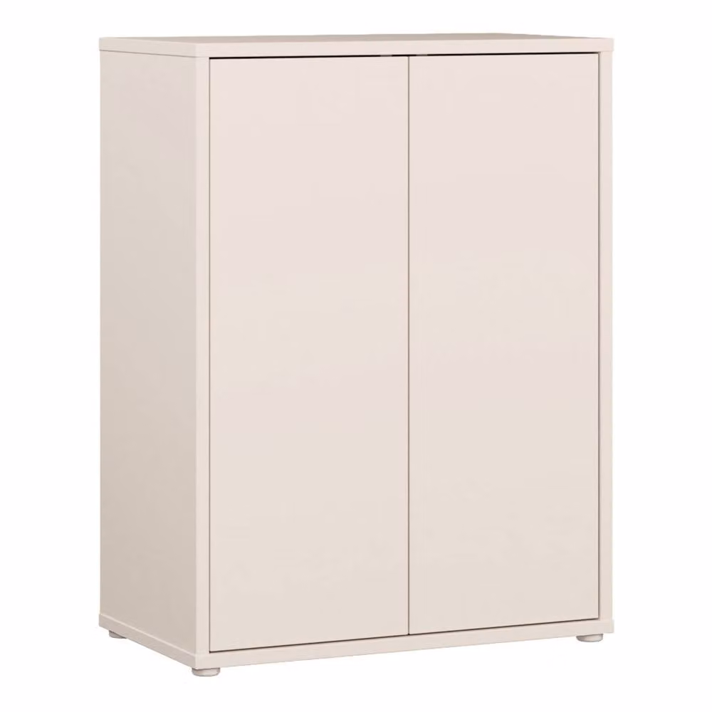 Furniture To Go Alice Springs Modern 2 Door Tall Cupboard with Internal Shelves in Matt Beige – 2